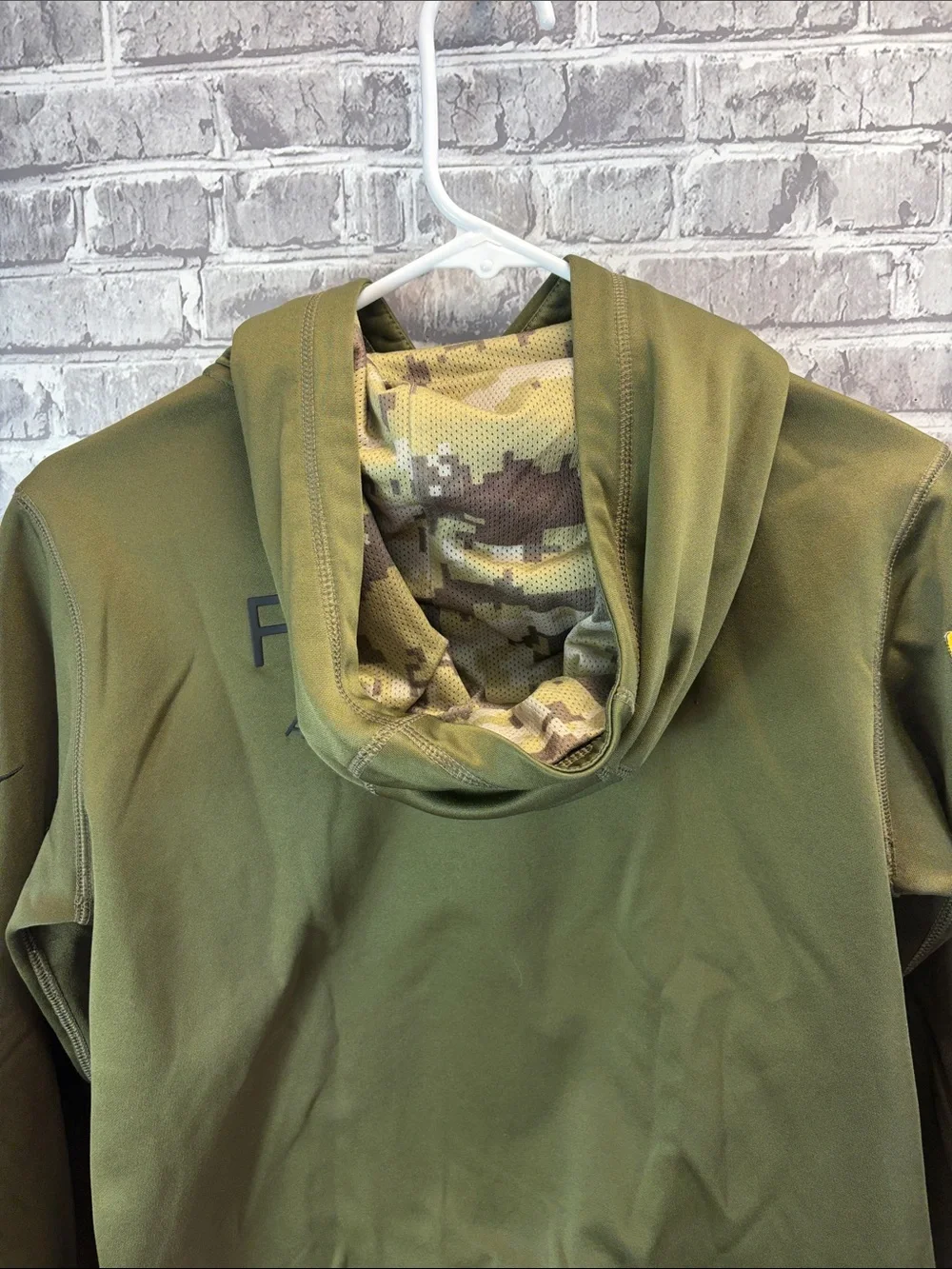 Nike Kids Olive Green Atlanta Falcons Hooded Puffer Jacket